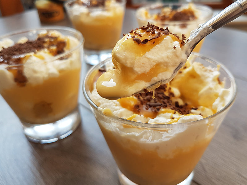 Irish Cream Banana Fudge Trifles