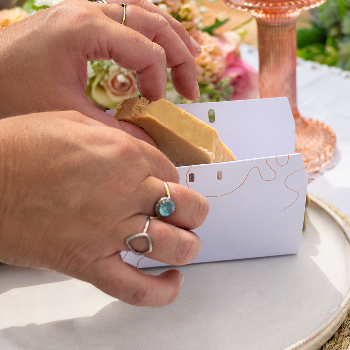 Envelope Fudge Vegan Favours