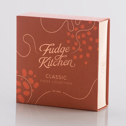 Fudge Kitchen Classic Fudge Collection box on a light gray background