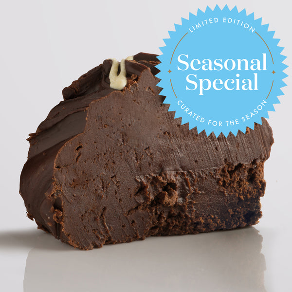 Black Forest Gateau Fudge, a Fudge Kitchen indulgent, handmade fresh fudge flavour displayed with a 