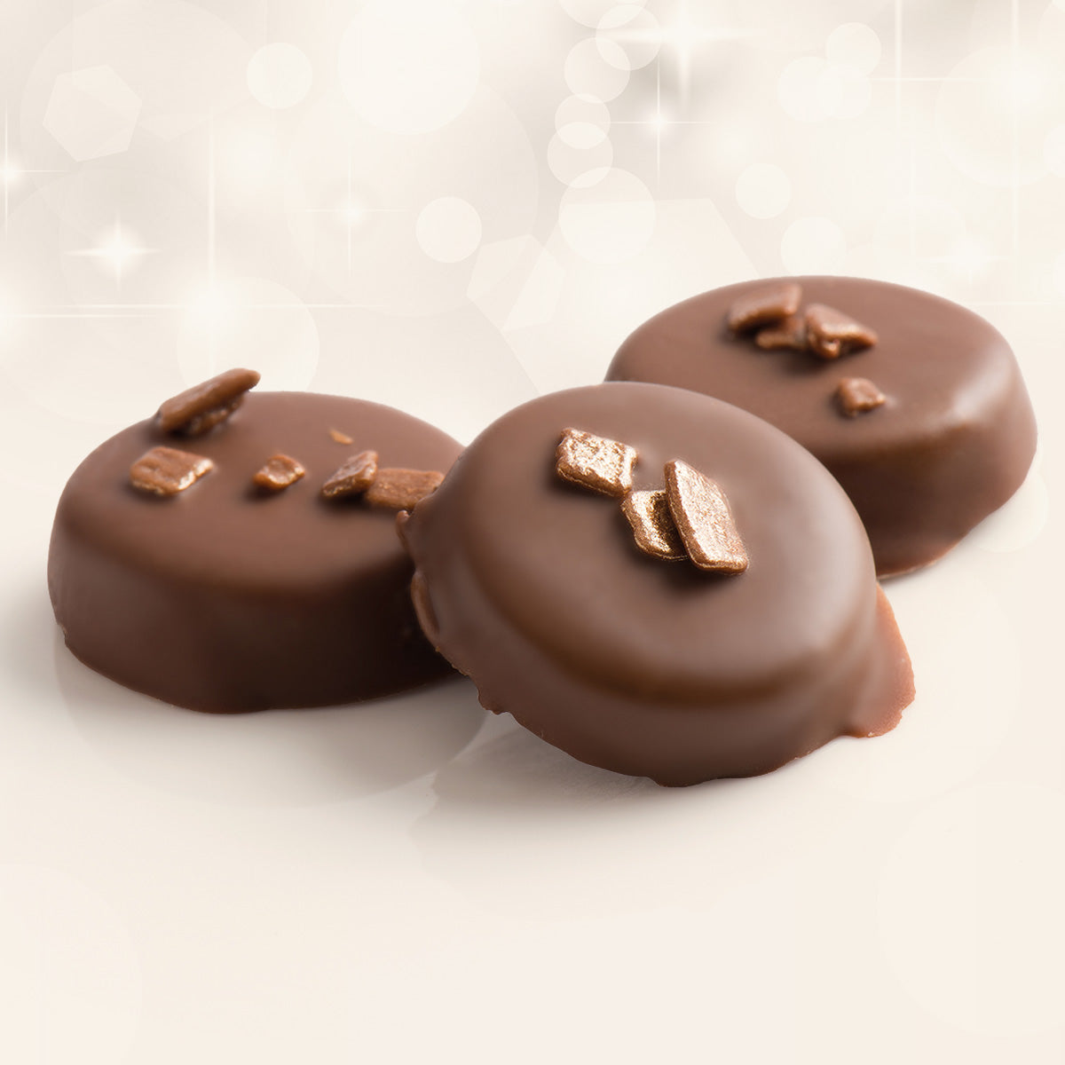 Close-up of Gingerbread Caramels by Fudge Kitchen, showcasing the smooth, soft texture and spiced gingerbread flavour of these handcrafted sweets. A delicious indulgence for winter and Christmas celebrations.