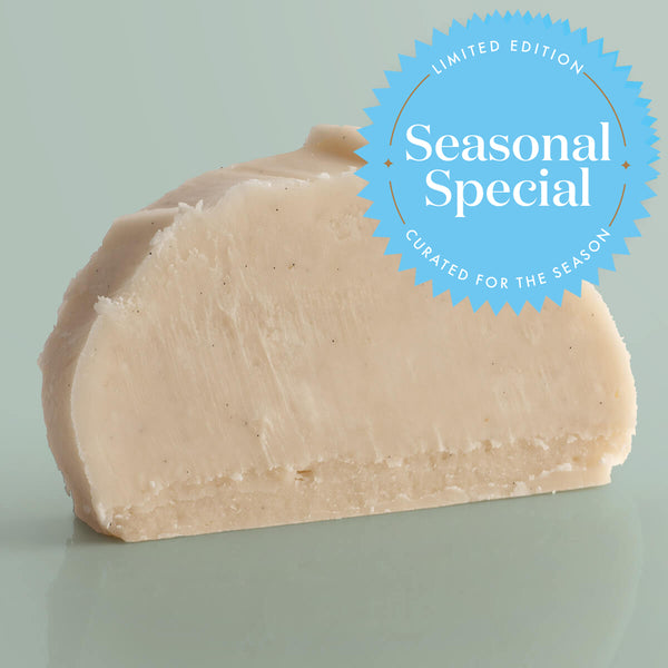 Icy Coconut Vegan Fudge single slice, a Fudge Kitchen indulgent, handmade vegan Fudge flavour, ideal for gifting or enjoying as a plant-based treat with a 