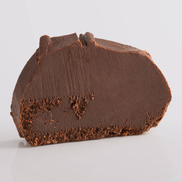 Dark Chocolate & Sea Salt Fudge single slice, a Fudge Kitchen indulgent, handmade fresh fudge flavour.