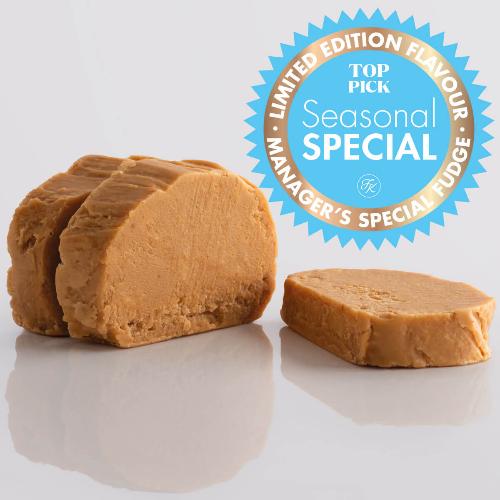Old English Fudge Special, a Fudge Kitchen indulgent, handmade fresh fudge flavour.