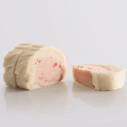 Tiered Strawberries & Cream Fudge - Single Slice