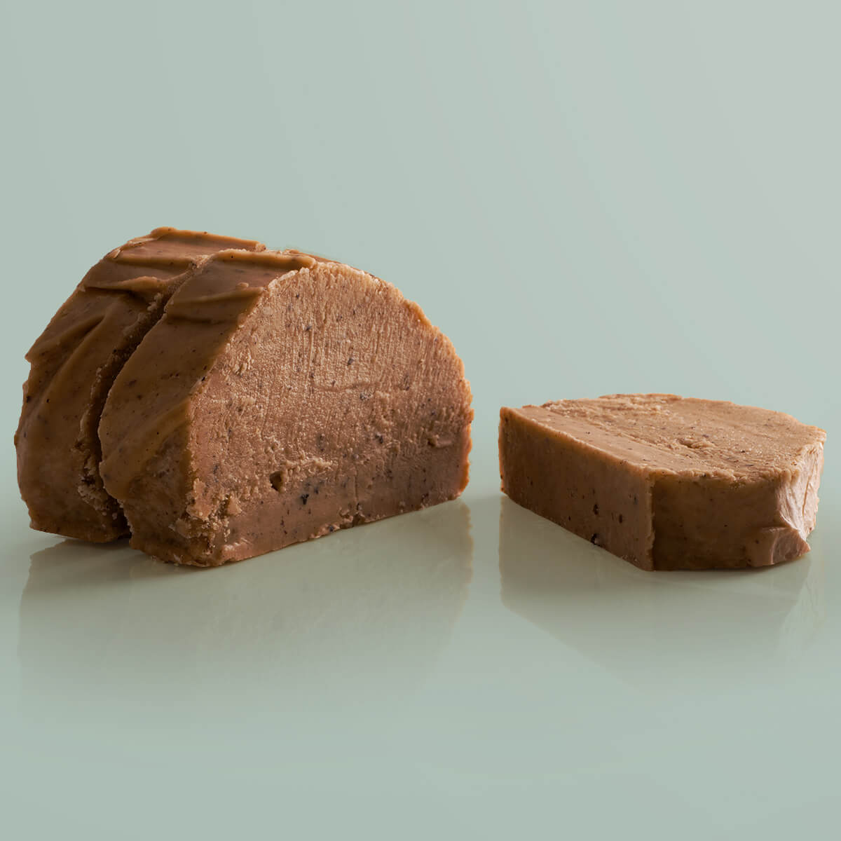 Chocolate Hazelnut Vegan Fudge single slice, a Fudge Kitchen indulgent, handmade vegan Fudge flavour, ideal for gifting or enjoying as a plant-based treat.