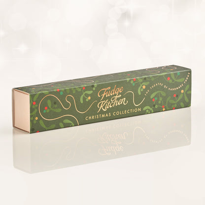 Fudge Kitchen Christmas Collection box with festive design on a white background