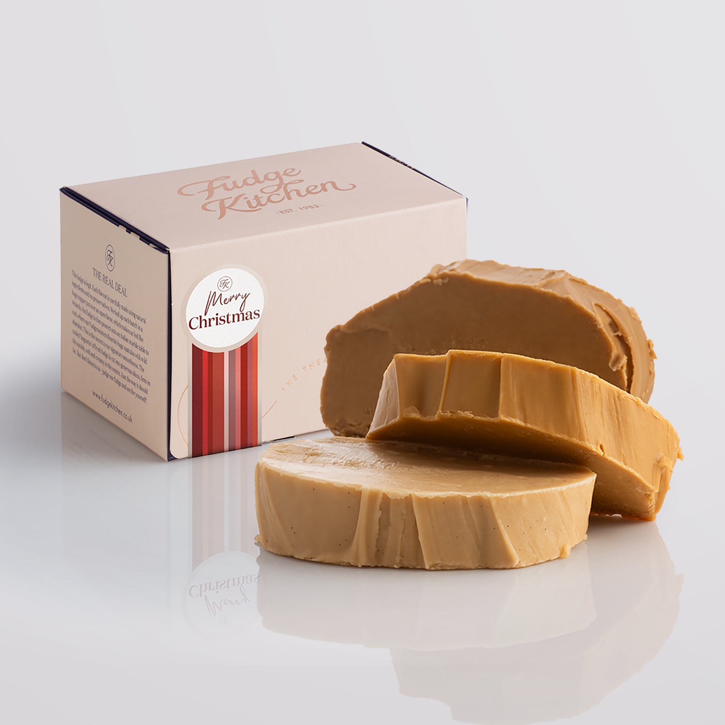 Caramel and Cream Slab Fudge Trio