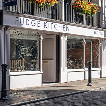 Chester Fudge Shop front, view from the high street