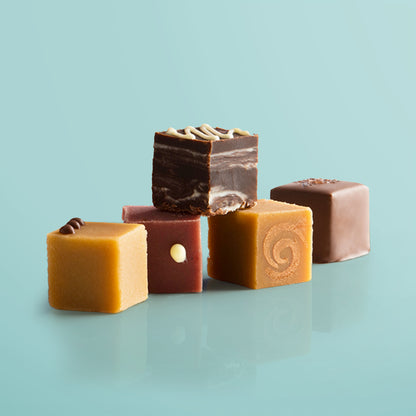 Best of British Favourites 15-Piece Fudge Selection by Fudge Kitchen, featuring an assortment of handcrafted fudge inspired by classic British flavours, beautifully packaged for gifting.