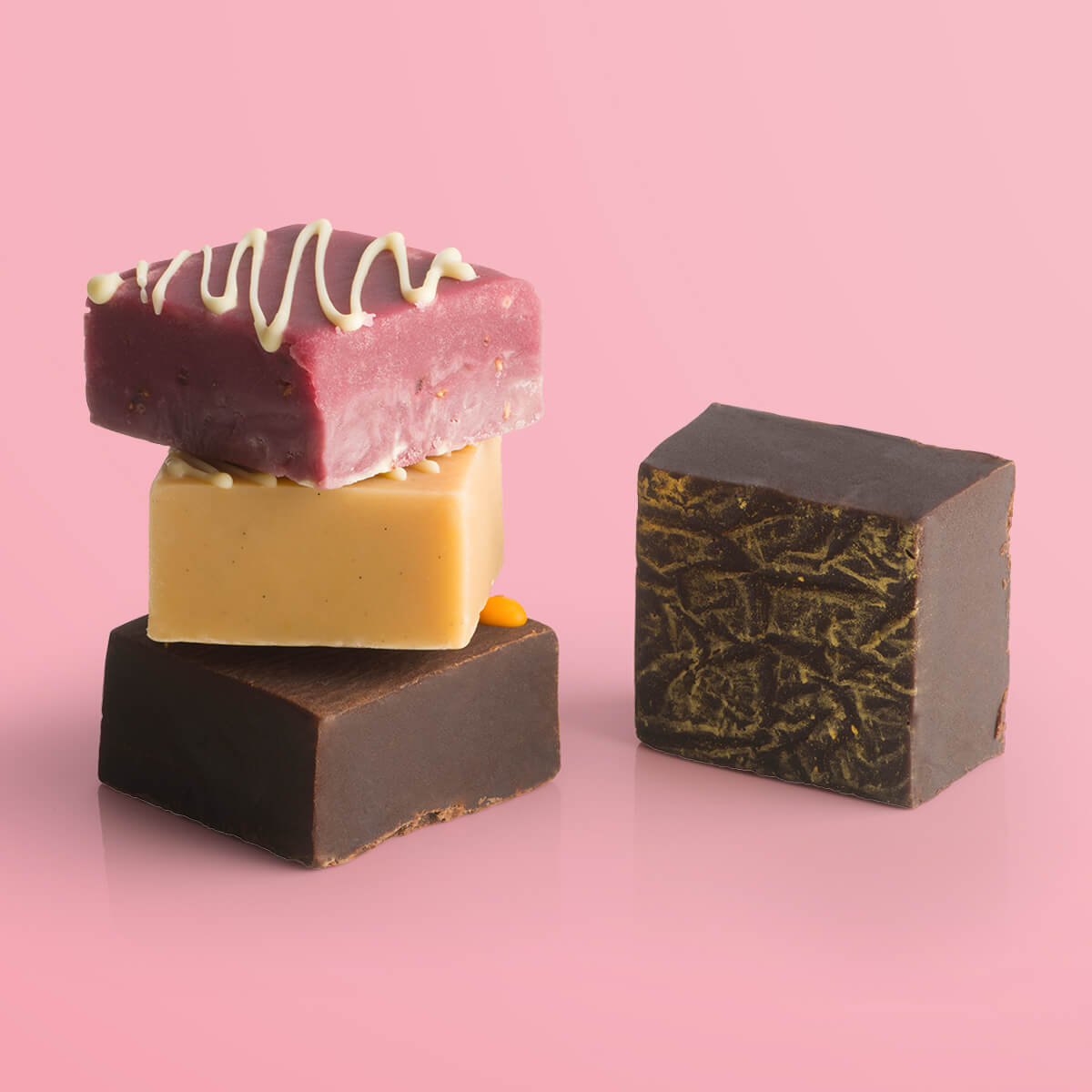 Grooup of Butter Fudge Sharing Squares in a variety of flavours
